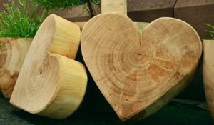 wooden hearts. Wood objects and sell