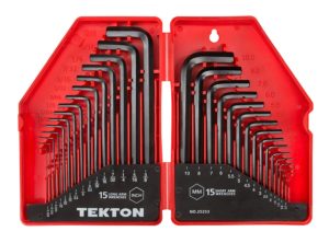 Tekton 30 piece hex key wrench set. Different hand tools and their uses