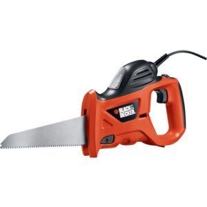 Black and Decker, powered hand saw. wood cutting machine for home use.