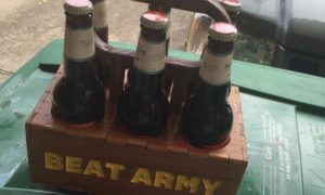 wooden beer holder. cool things to make out of wood