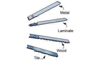 Different jigsaw blades for different applications