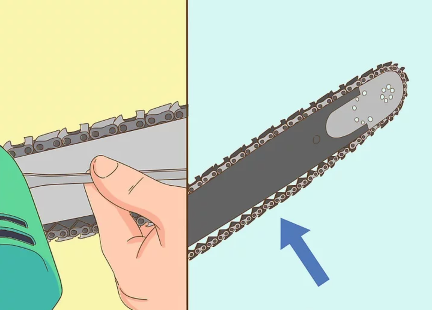 How to file chainsaw rakers